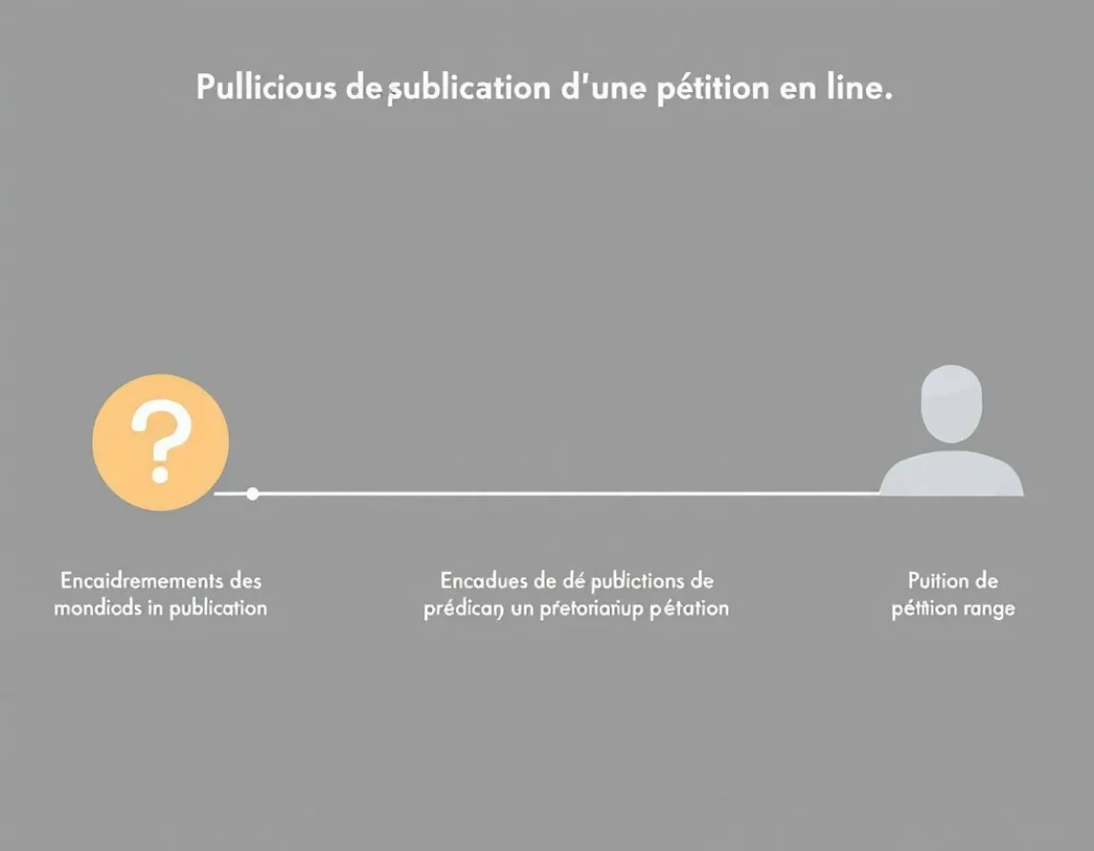 Encadrement des modalités de publication d'une pétition en ligne